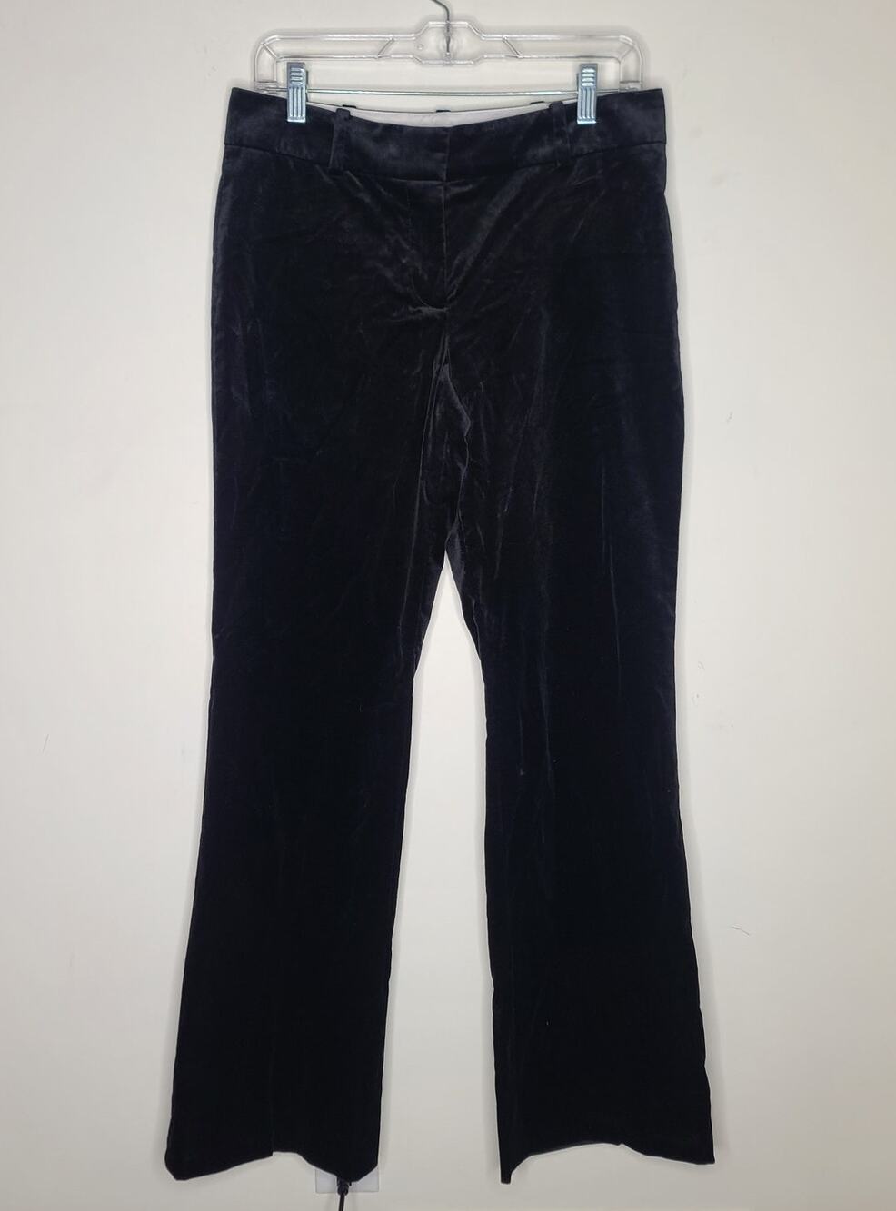 Ann Taylor black velvet holiday dress pants - 6